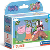 Clementoni Block -Puzzle Peppa Pig, 6st.