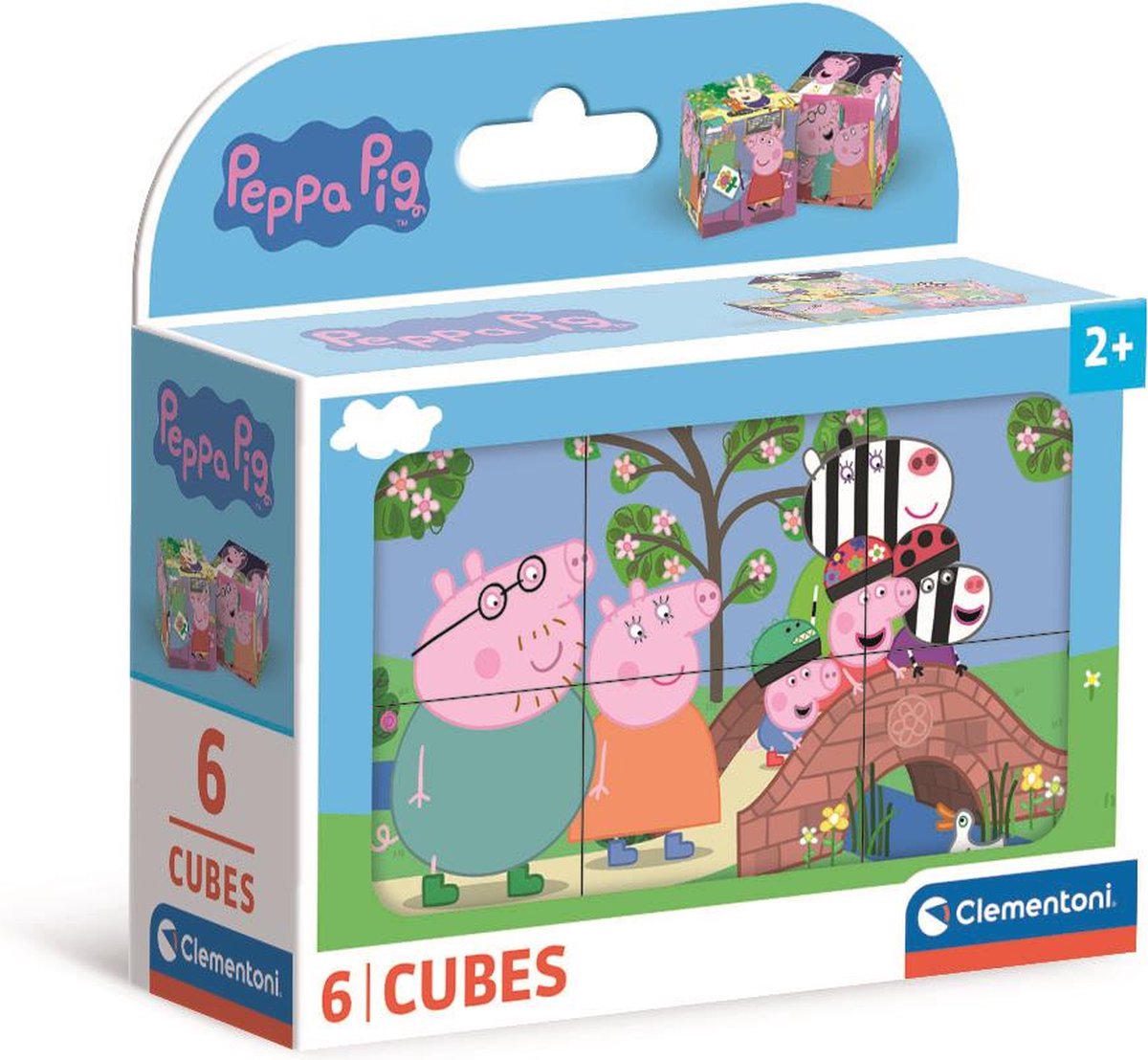 Clementoni Block -Puzzle Peppa Pig, 6st.