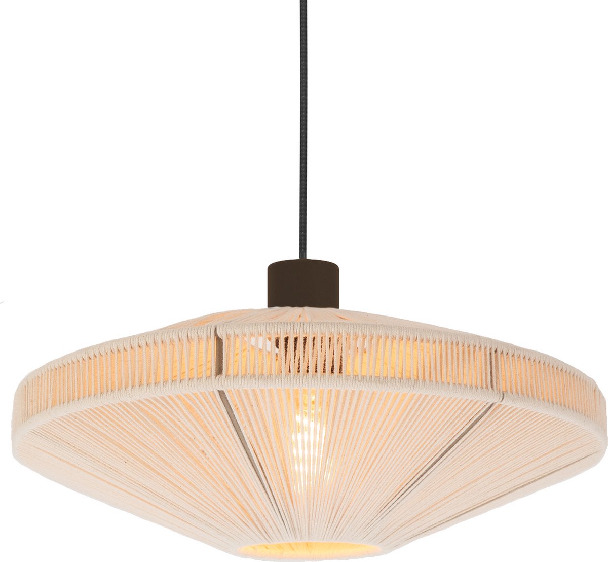 Eglo Orimini Hängelampe – E27 – ø 38 cm – Cremebronze – Textil