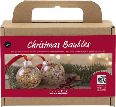 Creativ Company Mini-Hobby-Set Weihnachtskugeln, Pailletten, 1 Box
