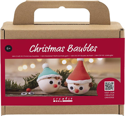 Creativ Company Mini-Hobby-Set Weihnachtskugeln, rote und grüne Zwerge, 1 Box