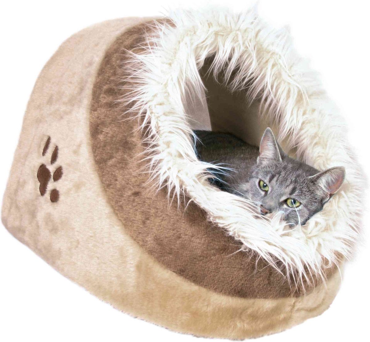 Trixie Katzenkorb Iglu Minou rosa grau - 36x26x41 cm