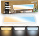 B.K.licht flach - Dimmbare Badezimmerlampe Deckenlampe - Deckenlampe mit Fernbedienung - Badezimmerbeleuchtung mit CCT - IP44 - 58 x 20 cm - Weiß