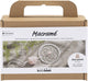 Creativ Company Mini-Hobby-Set Makramee, Traumfänger mit Rosenquarz, hellrosa, weiß, 1 Box
