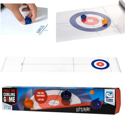 Clown Games Table Curling mit 8 Steinen