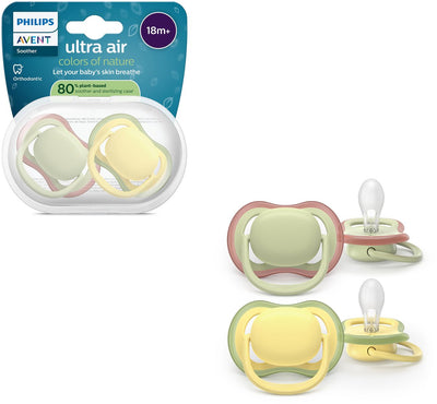 Philips Avent Ultra Air – atmungsaktiver und leichter Schnuller (ab 18 Monaten) – 2 Stück – scf349 50