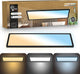 B.K.licht flach - Dimmbare Badezimmerlampe Deckenlampe - Deckenlampe mit Fernbedienung - Badezimmerbeleuchtung mit CCT - IP44 - 58 x 20 cm - Schwarz