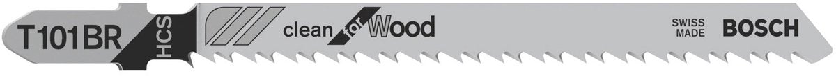 Bosch - Stichsägeblatt T 101 BR Clean für Holz - 25 Stück