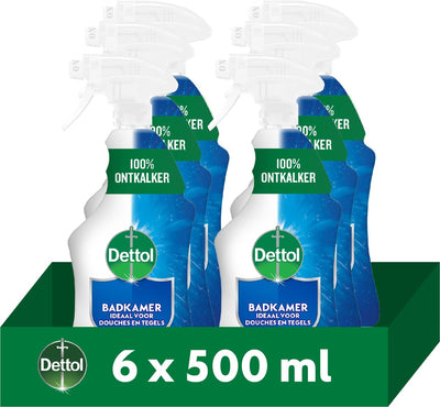 Dettol – Allzweckreiniger-Spray – Badezimmer – 6 x 500 ml – Vorteilspack