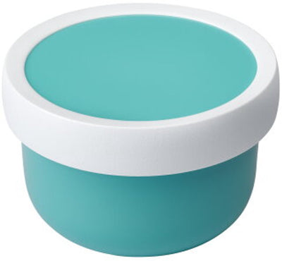 Mepal Obstbox Campus – 300 ml – inklusive Obstgabel – gut verschließbar – Snackbox – Türkis