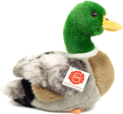 Teddy Hermann Hermann Teddy Stofftier Wildente - weicher Plüschstoff - Premium Kuscheltiere - braun grün - 24 cm - Enten Vögel