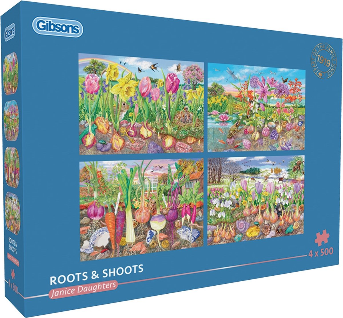 Gibsons – Roots Shoots (von Janice Daughters) – 4×500 Teile 48×34cm (B×H) – Puzzle für Erwachsene