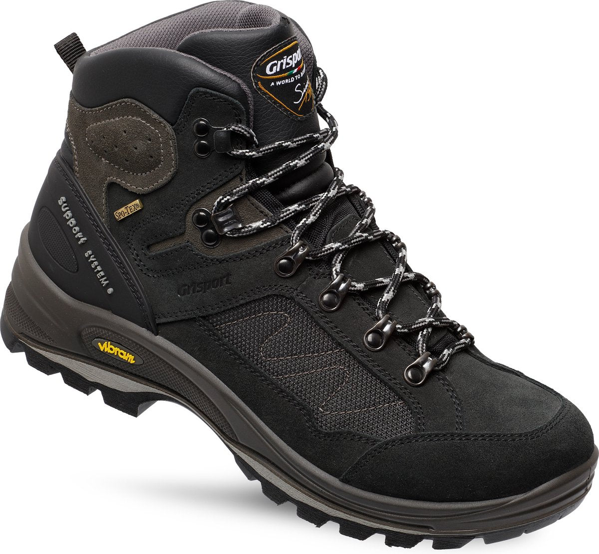 Grisport Everest Mid Unisex-Wanderstiefel – Schwarz