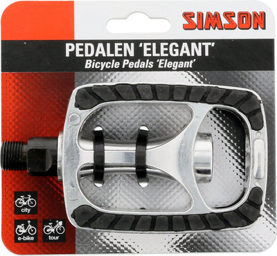 Pedalsatz Elegant 9 16 Zoll silber schwarz