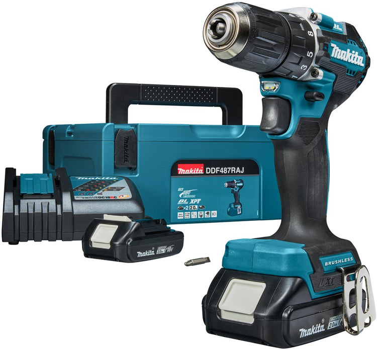 Makita ddf487raj Akku-Bohrschrauber 18 V 2,0 Ah in Mbox