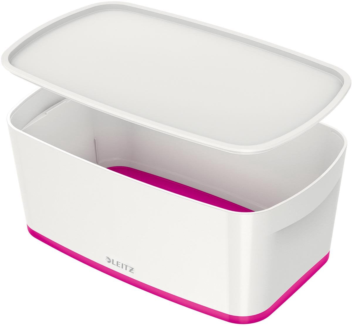 Leitz mybox® Aufbewahrungsbox - mit Deckel - rosa weiß