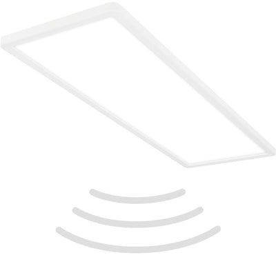 B.k.licht move - LED-Deckenleuchte - Badezimmerbeleuchtung - IP44 - Deckenleuchte mit Bewegungsmelder - 58 x 20 x 3 cm - Weiß