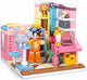 Sluban Girls Dream Kinderzimmer Mini-Handwerks-Bauspielzeug für Kinder ab 8 Jahren – Konstruktionsspielzeug-Modellbau-Ausstellungsraum – Baukasten mit 210 Bausteinen und 1 Minifigur – M38-B1016D