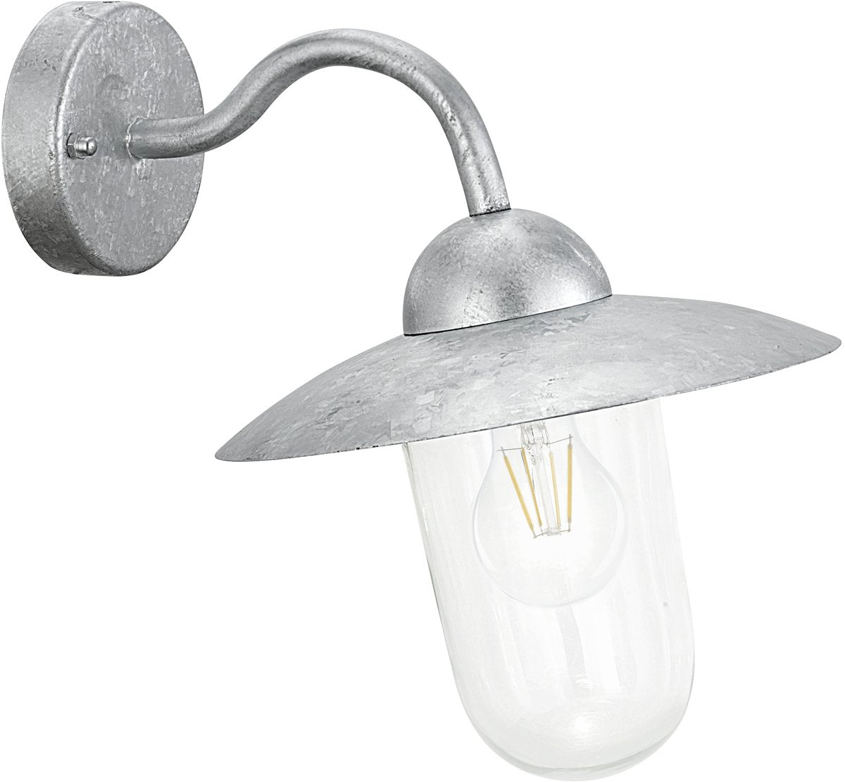 Eglo Milton Wandleuchte für den Außenbereich - E27 - 31 cm - grau