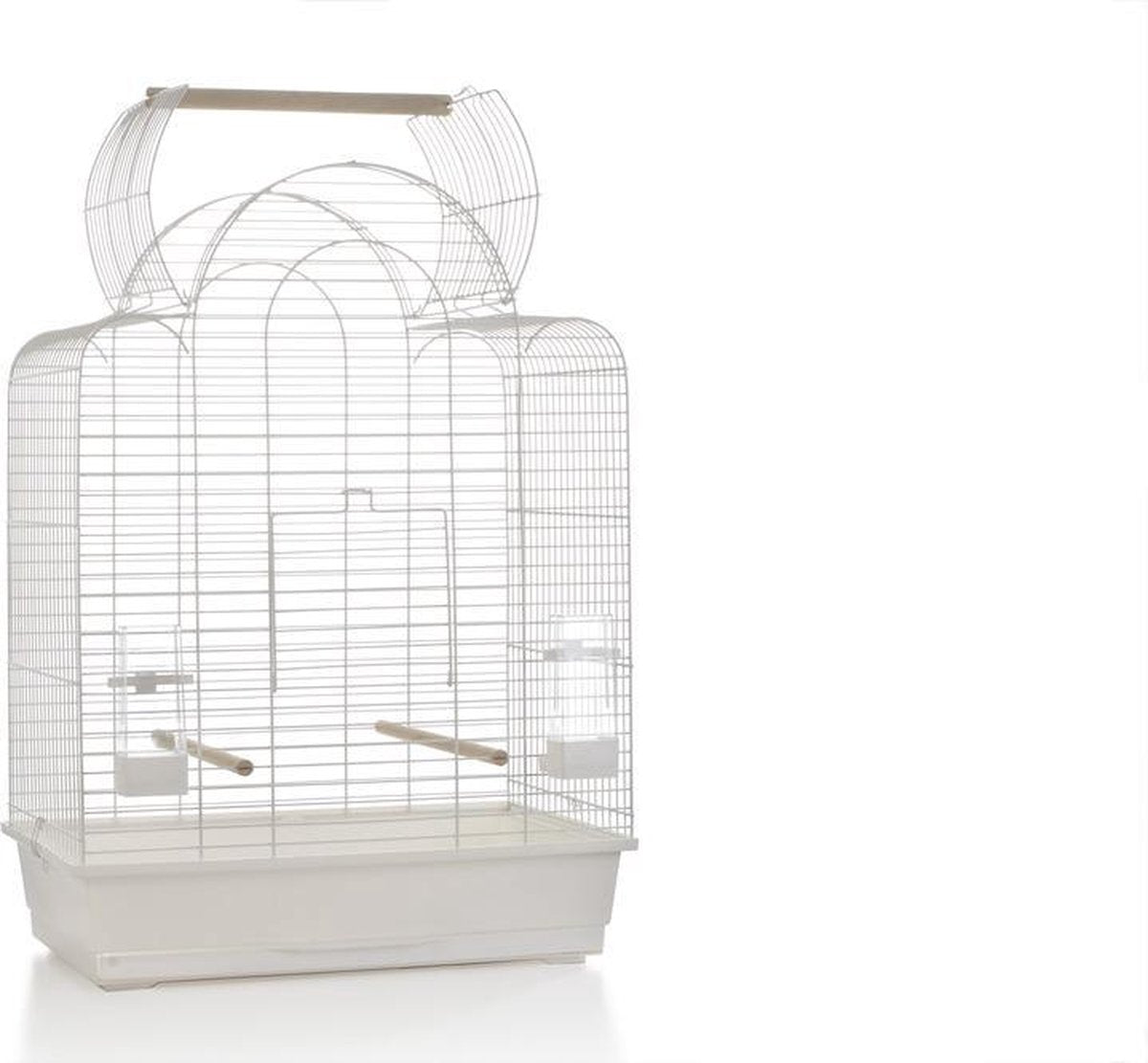 Beeztees Sonia offen – Vogelkäfig – weiß – groß – 54 x 34 x 74 cm