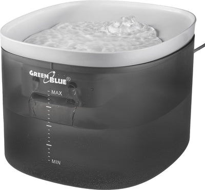 Greenblue – automatischer Wasserspender – Trinkbrunnen für Katzen und Hunde – Trinknapf für Haustiere – 3 l – USB 5 V1a, GB392 – Grau
