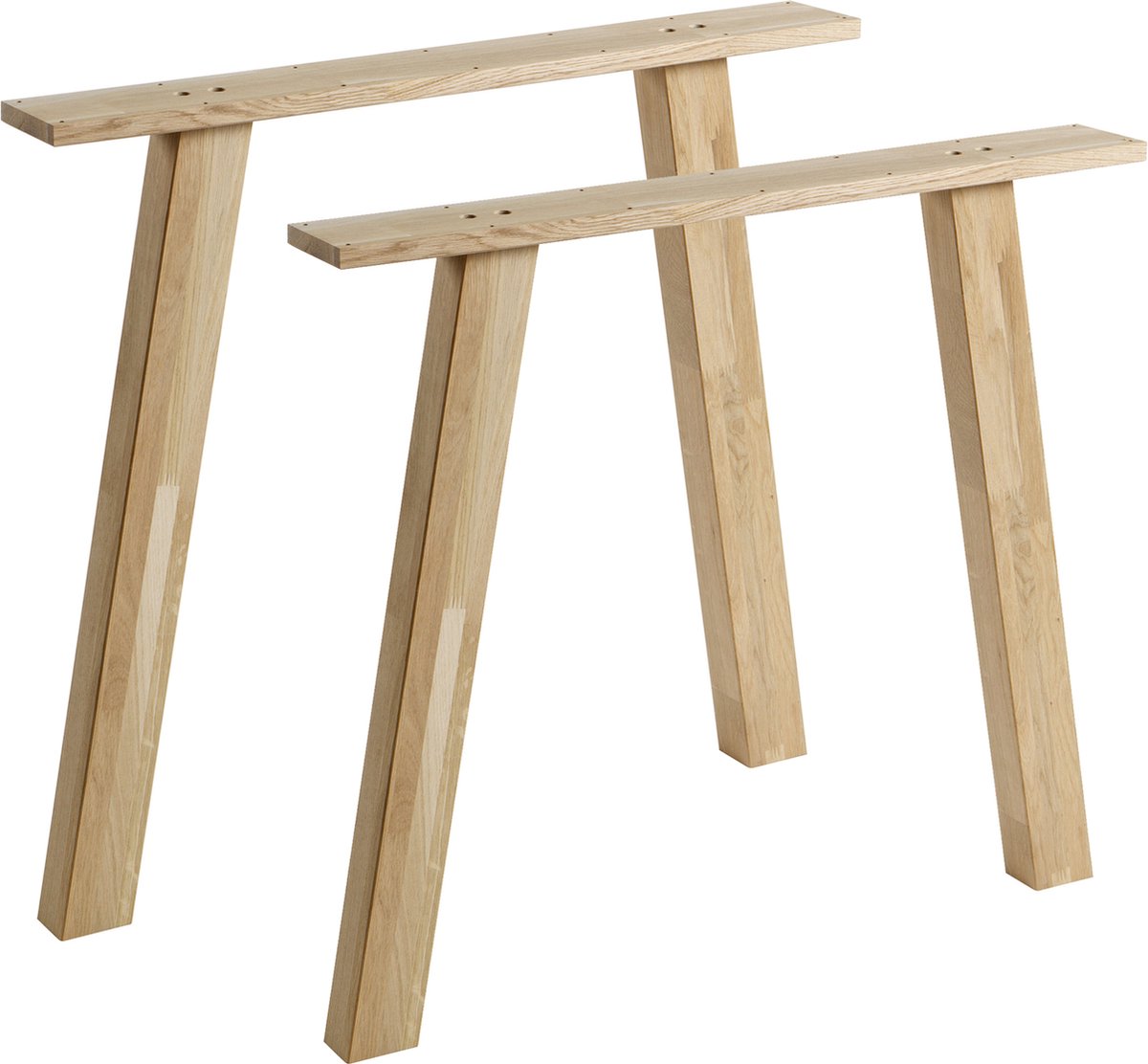 Woood Tisch mit Beinen – Eiche – transparent – 2er-Set