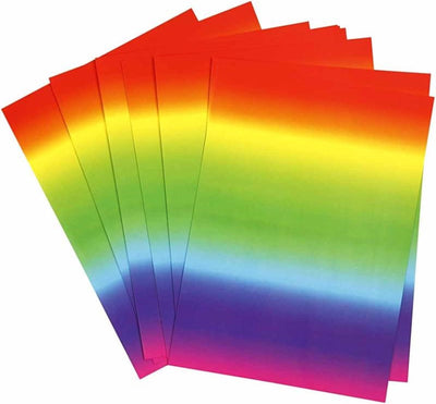 Regenbogenpapier A4 180gr, 10 Blätter