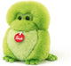 Trudi – Fluffies Kuscheltier Frosch 19 cm – handgefertigt in Italien – hochwertiges Plüsch-Kuscheltier – Kuscheltier für Jungen und Mädchen – grün – 14 x 19 x 13 cm, Größe S