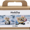 Creativ Company Mini-Hobby-Set Robotermodellierung in Grau und Rosa