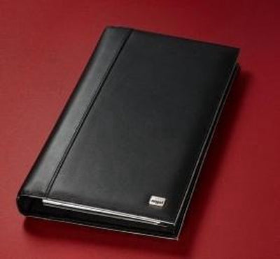 Sigel Visitenkarten-Ringbuch – Torino – Leder – Schwarz – für 160 Karten – SI-VZ204