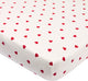 Meyco Baby Sweet Heart Spannbettlaken-Laufgittermatratze – weiß rot – 75 x 95 cm