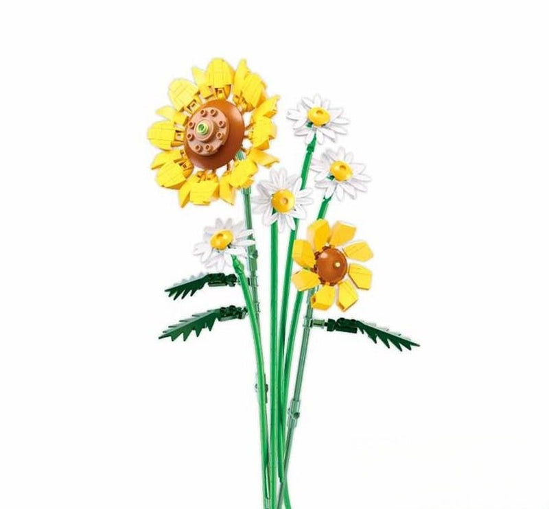 Sluban Blumen Sonnenblumen Bauspielzeug – Konstruktionsspielzeug Blumen Modellbau – Baukasten mit 329 Bausteinen – M38-B1121A – ab 10 Jahren