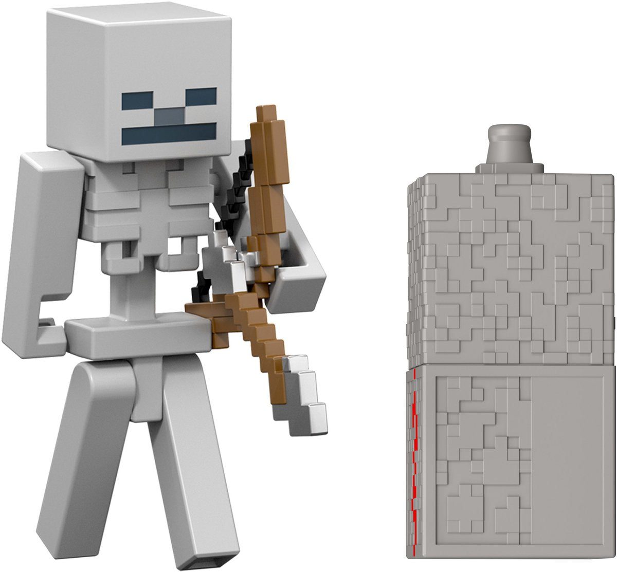 Mattel Minecraft Redstone Charged Skeleton Actionfigur und Zubehörset