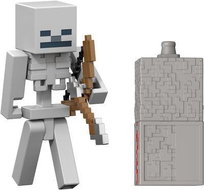 Mattel Minecraft Redstone Charged Skeleton Actionfigur und Zubehörset