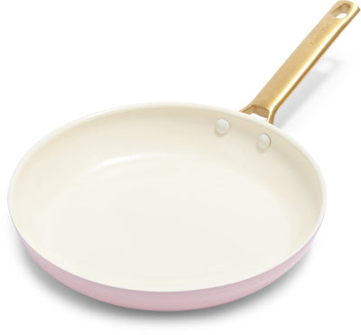 Greenpan Padova rosa Keramik-Induktionsbratpfanne 28 cm – PFAS-frei – Induktionsbratpfanne – ofenfest bis 200 °C – spülmaschinenfest – Edelstahlgriffe – rosa