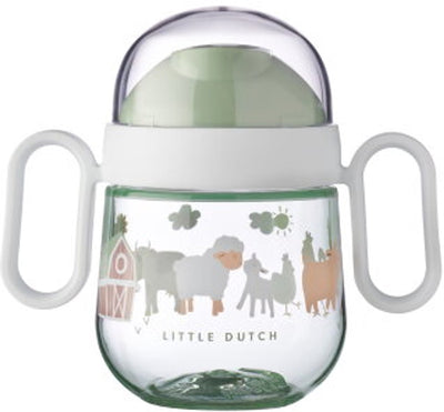 Mepal mio tropffreier Becher 2.0 Little Dutch – 200 ml – leicht zu halten – Kindergeschirr – Little Farm
