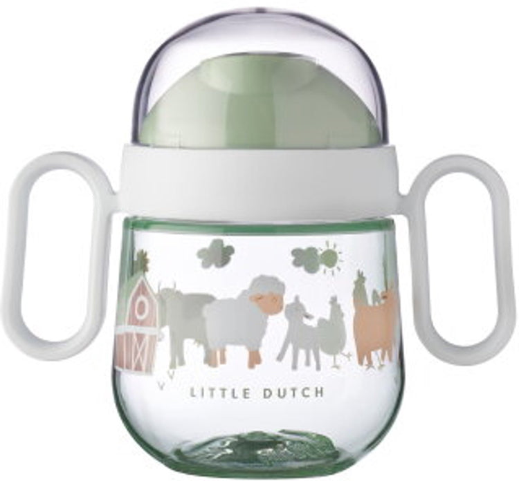 Mepal mio tropffreier Becher 2.0 Little Dutch – 200 ml – leicht zu halten – Kindergeschirr – Little Farm