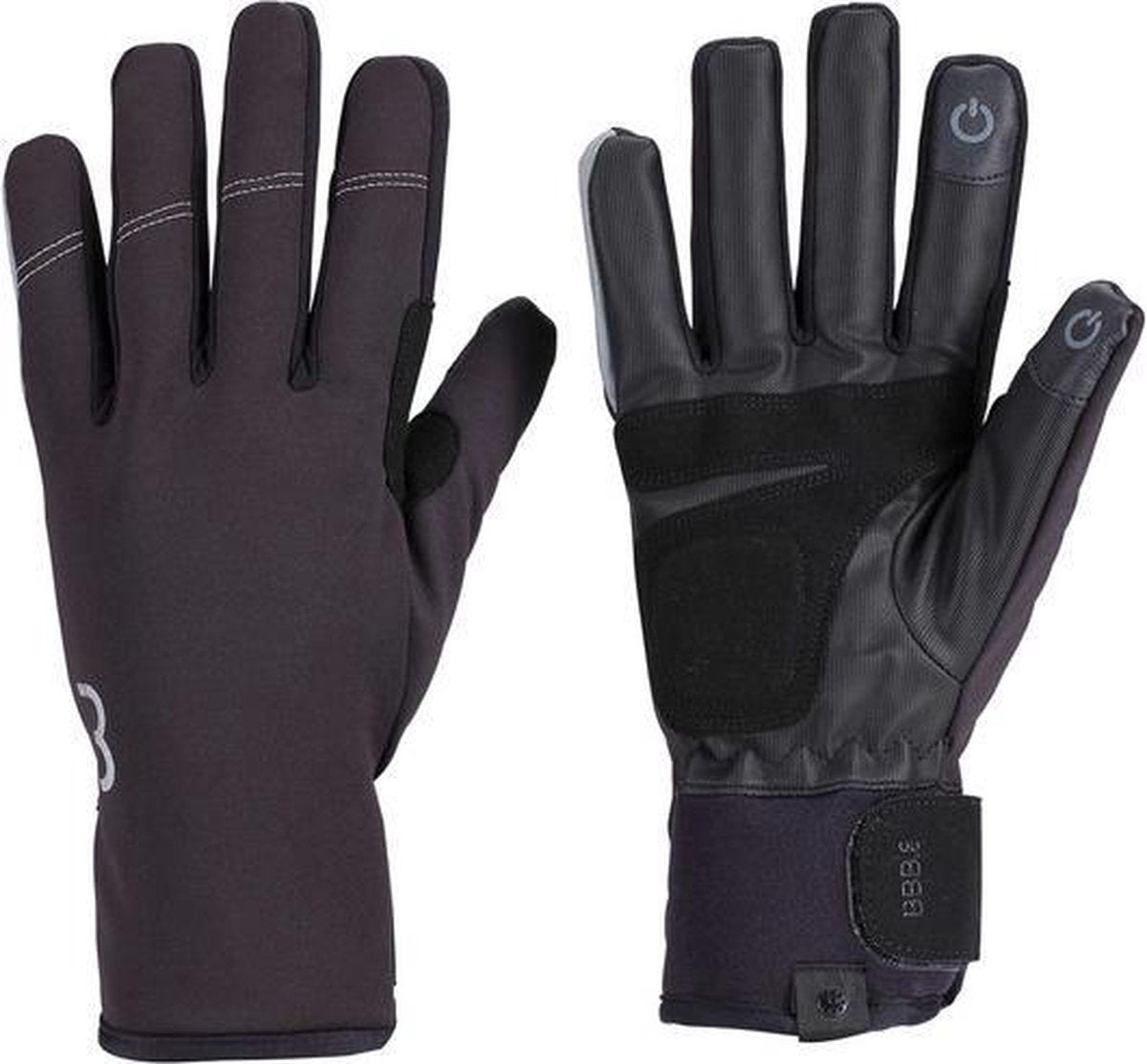 Bbb Cycling Coldshield Fahrradhandschuhe Winter – 5 – 10 ℃ – winddichte Fahrradhandschuhe – wasserdichte Fahrradhandschuhe Herren Damen – Touchscreen kompatibel – Schwarz – Größe M – BWG-37