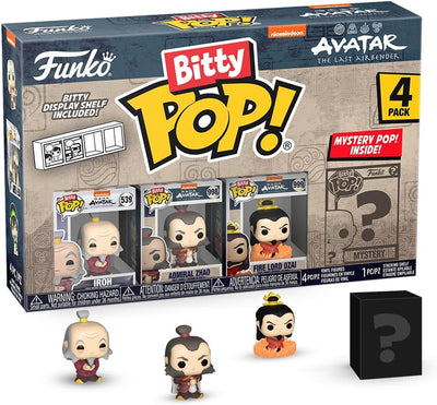 Funko Iroh, Admiral Zhao, Feuerlord Ozai und Mystery Chase – Bitty Pop! - Avatar die letzte Airbender-Figur – 2 cm