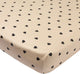 Meyco Baby Sweet Heart Spannbettlaken-Laufgittermatratze – Soft Sand Black – 75 x 95 cm