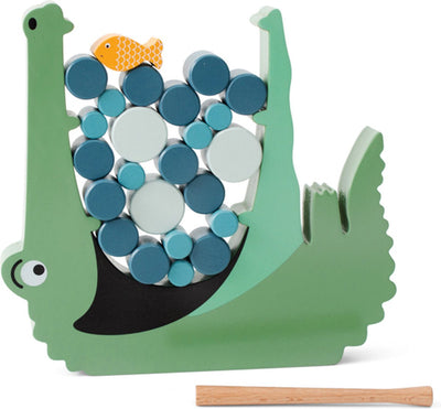 BS Toys Crocodile Wood Balance und Stapel -Spiel
