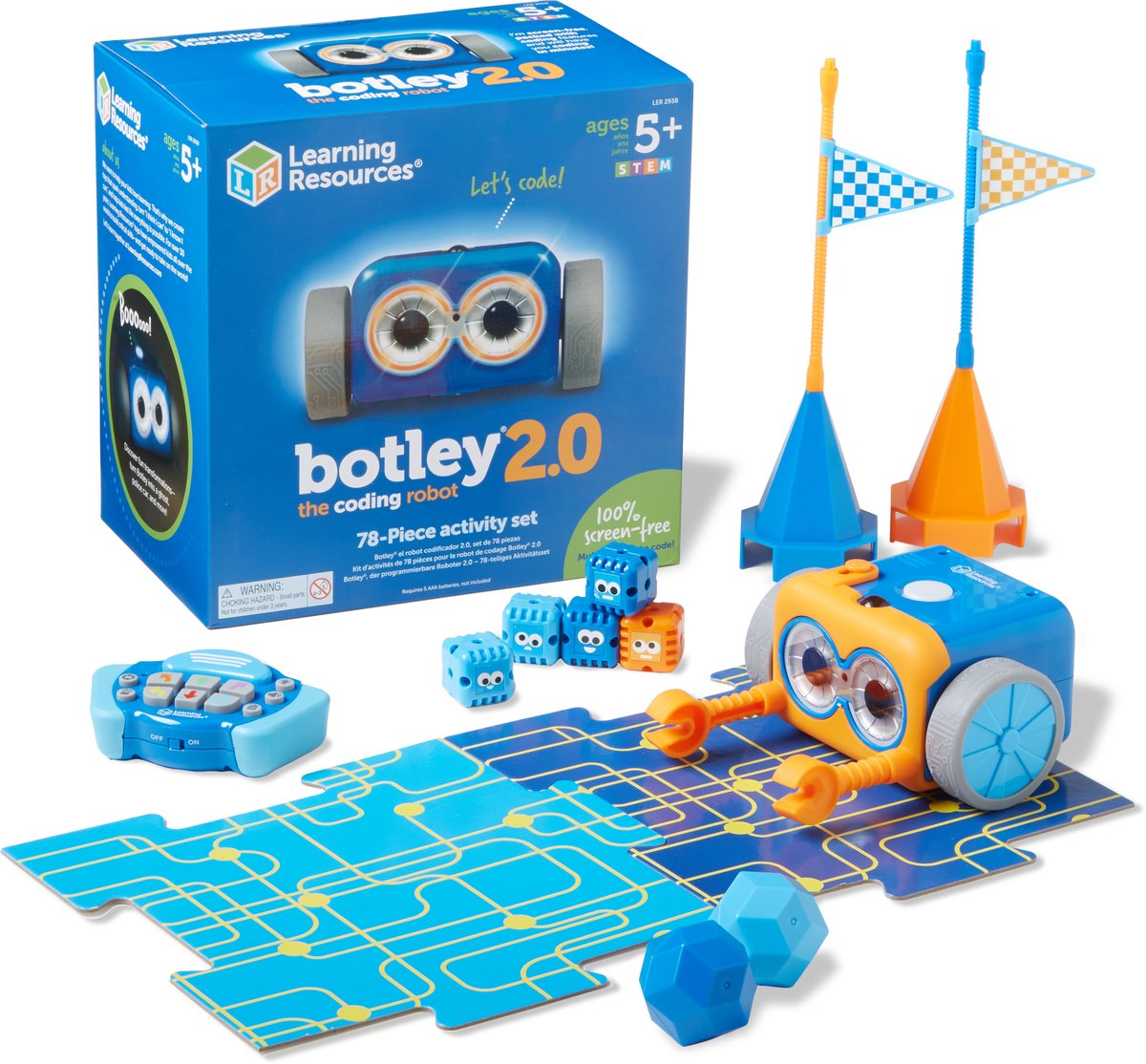 Lernressourcen botley® 2.0 der Programmierroboter – Aktivitätsset – 5+