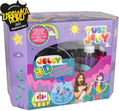 Tuban Tubi Jelly Set mit 8 Farben und großer Aquarium-Meerjungfrau