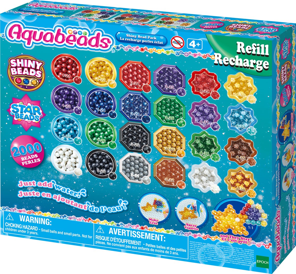 Aquabeads Aquabeads Füllen Sie Gloss Pearl Package 2000 Stücke nach