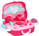 Eddy Toys Kosmetikkoffer - Prinzessinnen - 25 cm - Rosa - 19-teilig