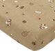 Meyco Baby Waldtiere Spannbettlaken Beistellbett – Sand – 50 x 90 cm