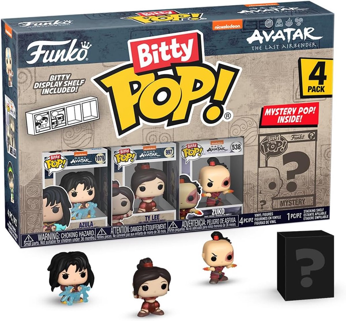 Funko Bitty Pop! Animation: Avatar – Azula, Ty Lee, Zuko Mystery