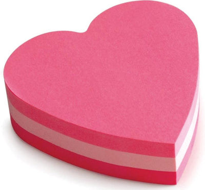 Figurenwürfel Post-it 2007h sortiert Neon Herzform 225 Blatt