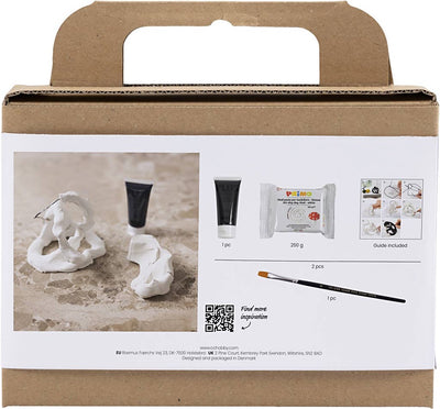 Creativ Company Mini-Hobby-Set Bildhauerei, Figur, schwarz, 1 Box