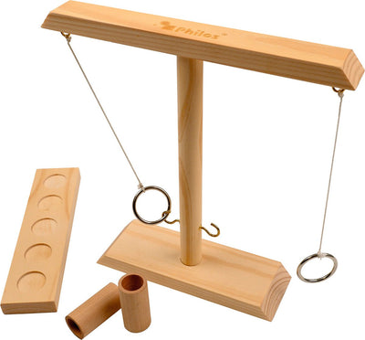 Philos Geschicklichkeitsspiel Swing the Ring Holzringwurfspiel FSC.